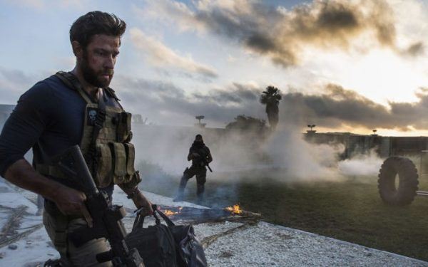 No Merchandising. Editorial Use Only. No Book Cover Usage. Mandatory Credit: Photo by Paramount/Kobal/REX/Shutterstock (5885392aq) John Krasinski 13 Hours - The Secret Soldiers Of Benghazi - 2016 Director: Michael Bay Paramount Pictures USA Scene Still War
