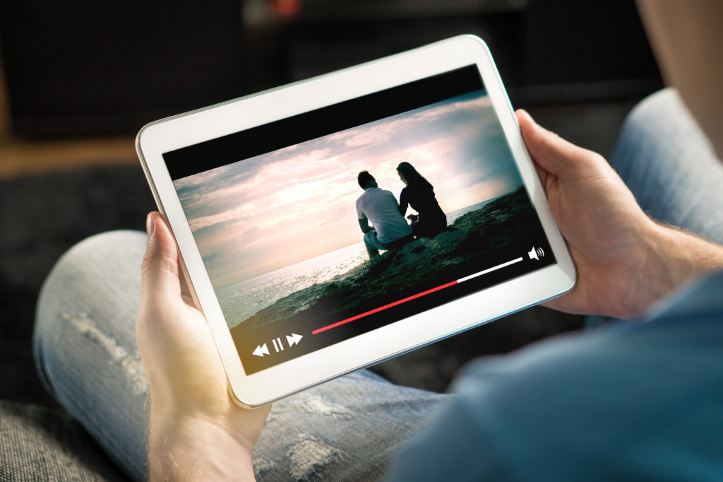 Online movie stream with mobile device