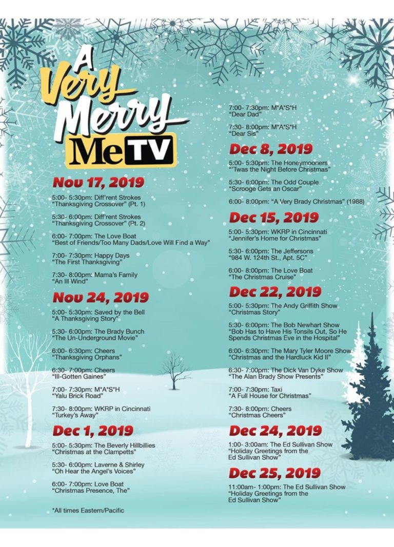 MeTV is Airing Classic Holiday Episodes For Free all Through Christmas