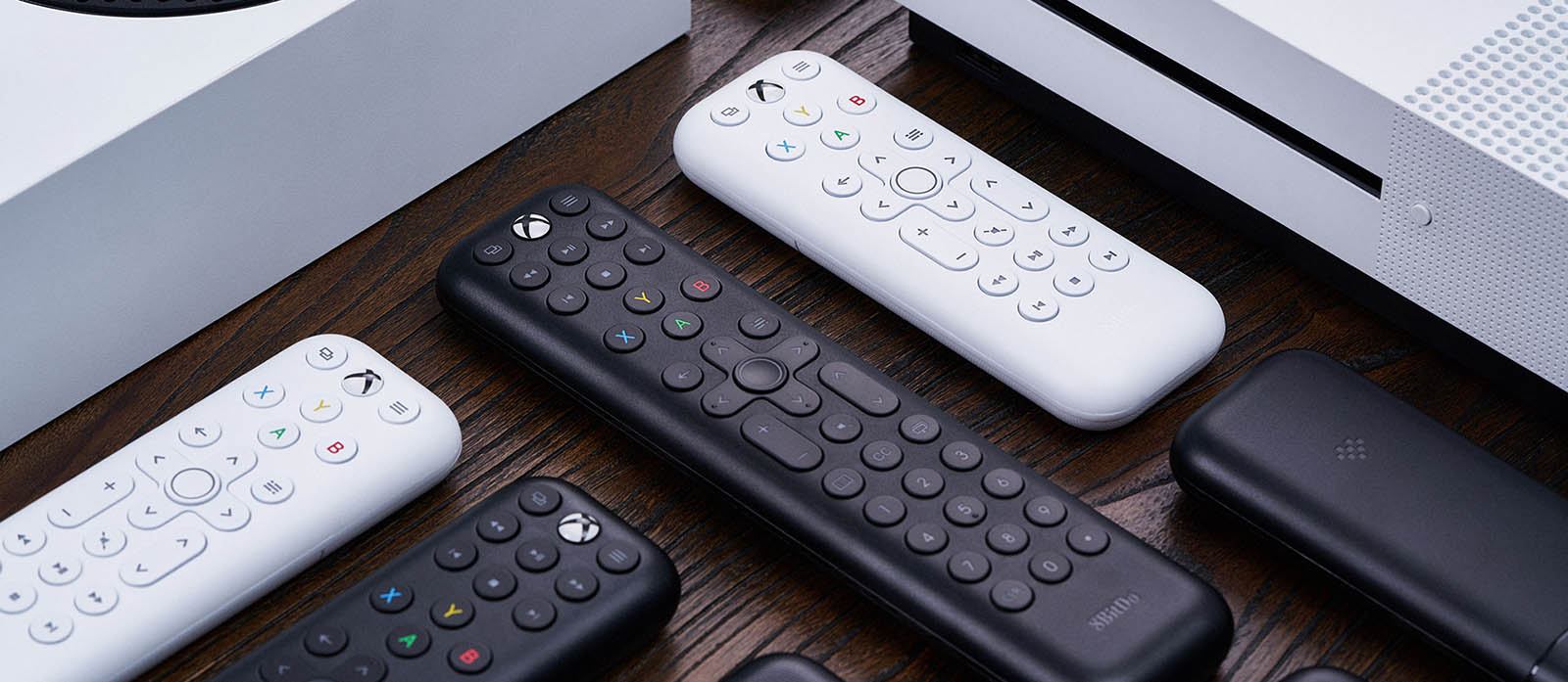 Product image showing two remote controls from 8BitDo