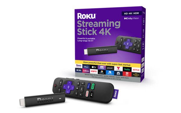 A product photo of the Roku Streaming Stick 4K